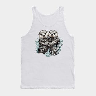 Otters swimming Tank Top